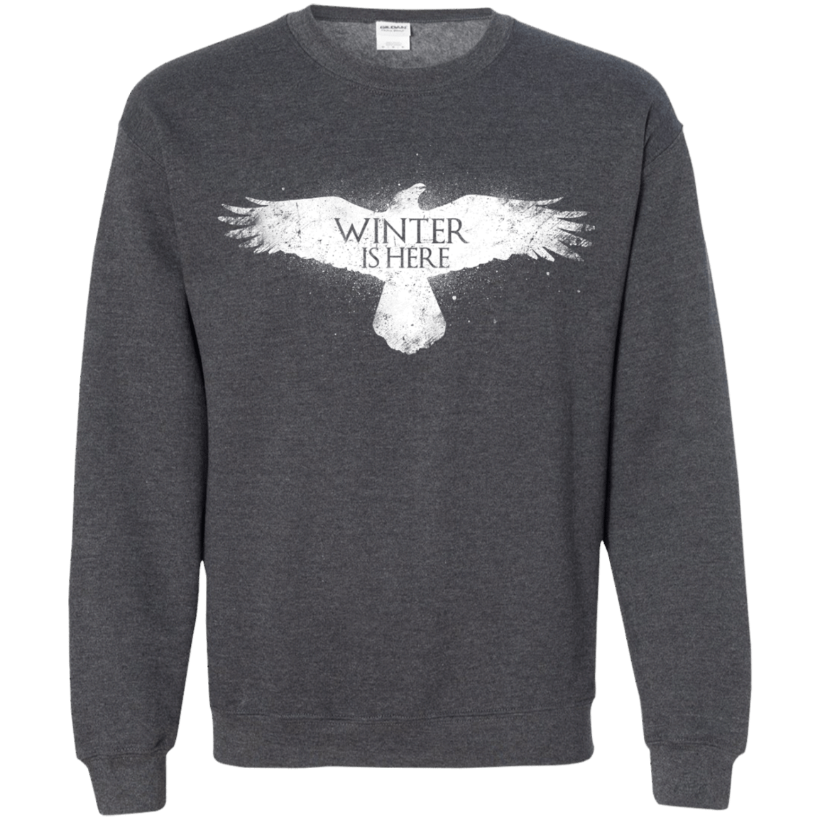 Sweatshirts Dark Heather / Small Winter is here Crewneck Sweatshirt