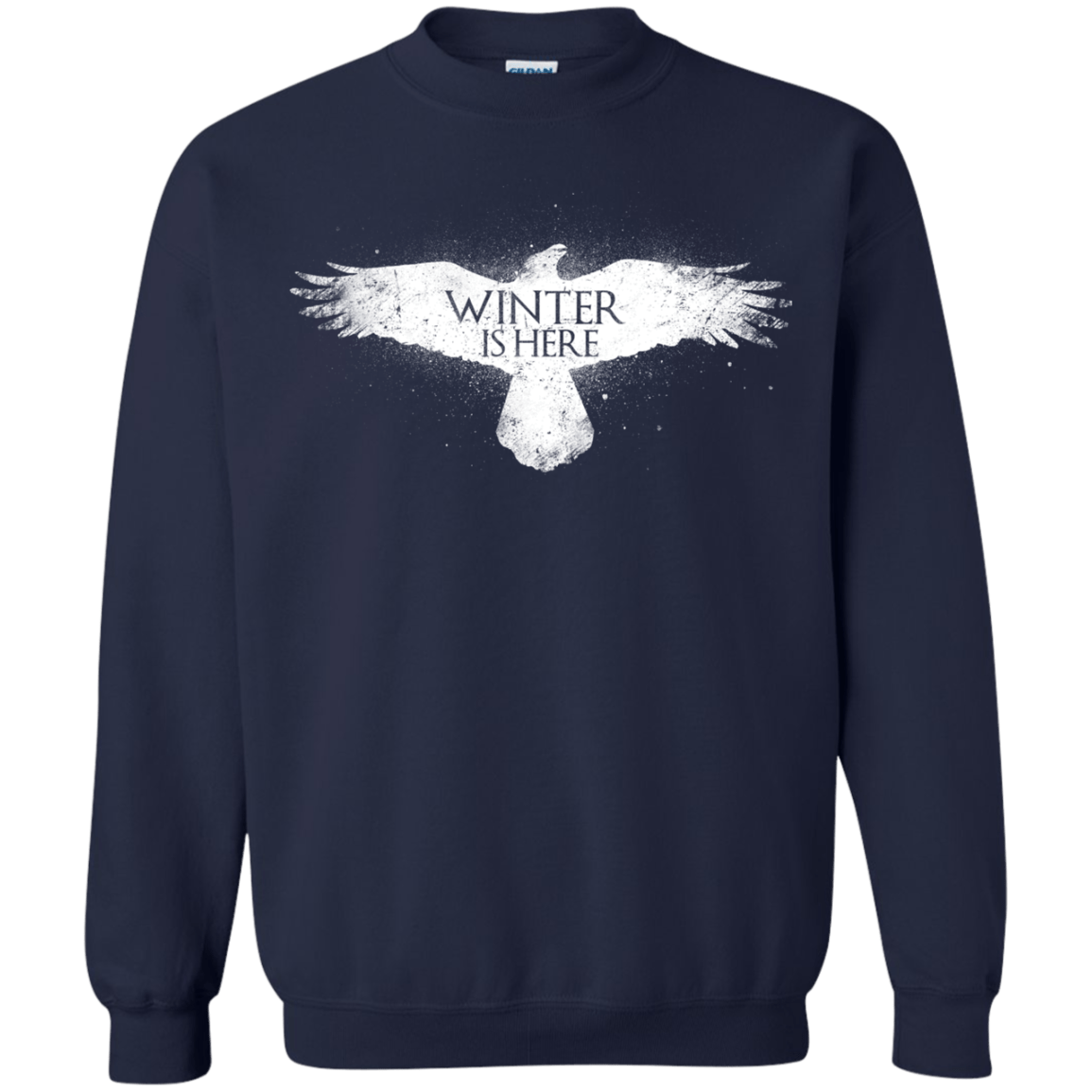Sweatshirts Navy / Small Winter is here Crewneck Sweatshirt