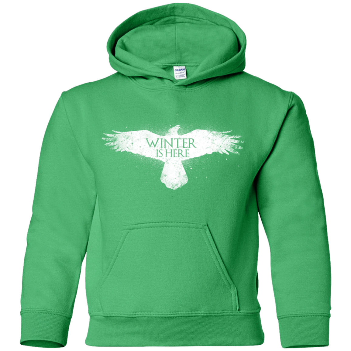 Sweatshirts Irish Green / YS Winter is here Youth Hoodie