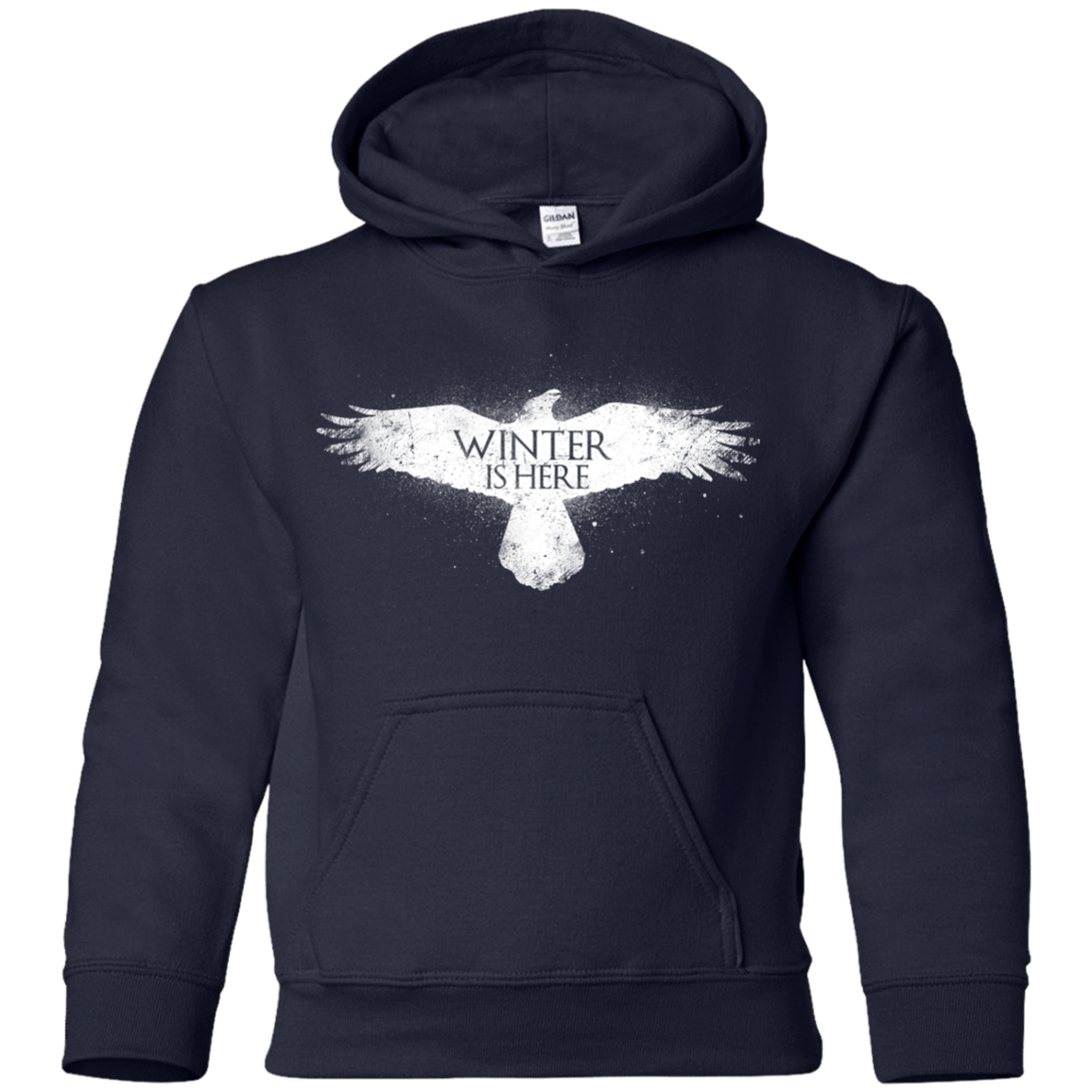 Sweatshirts Navy / YS Winter is here Youth Hoodie