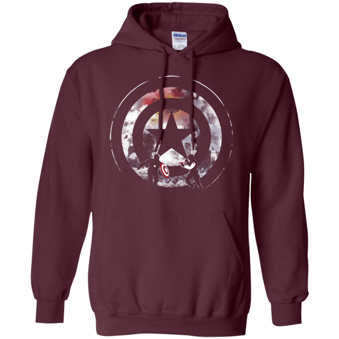Sweatshirts Maroon / Small Winter VS America Pullover Hoodie