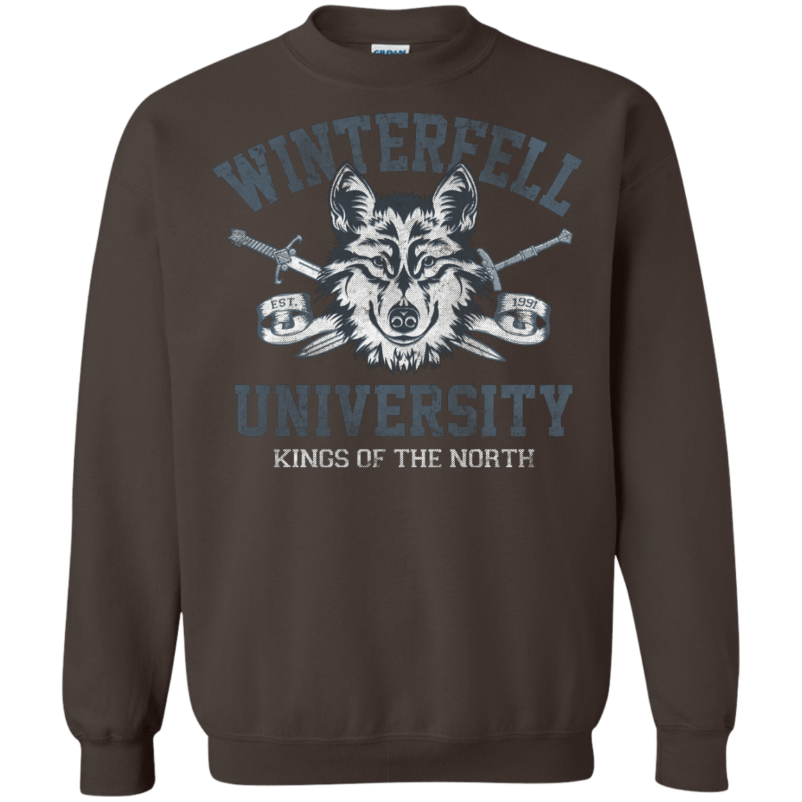 Sweatshirts Dark Chocolate / Small Winterfell U Crewneck Sweatshirt