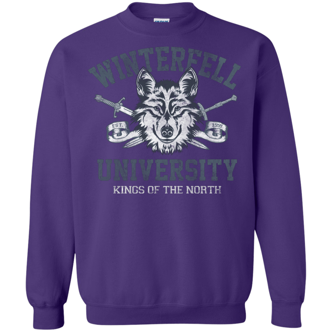 Sweatshirts Purple / Small Winterfell U Crewneck Sweatshirt
