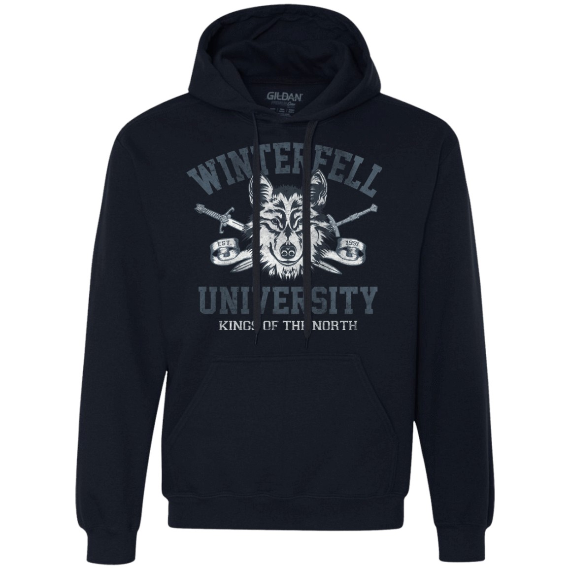 Sweatshirts Navy / Small Winterfell U Premium Fleece Hoodie