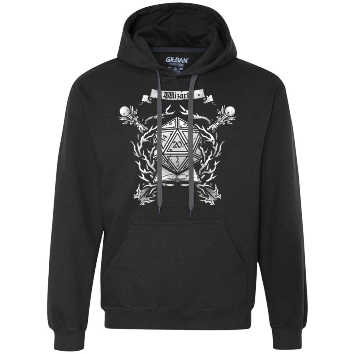 Sweatshirts Black / Small WIZARD CREST Premium Fleece Hoodie