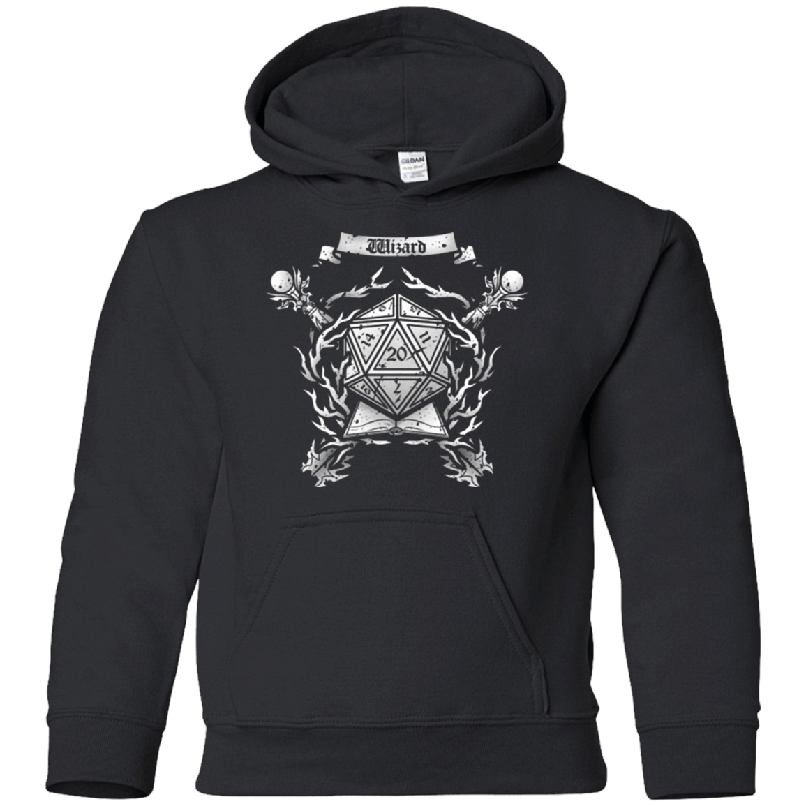 Sweatshirts Black / YS WIZARD CREST Youth Hoodie