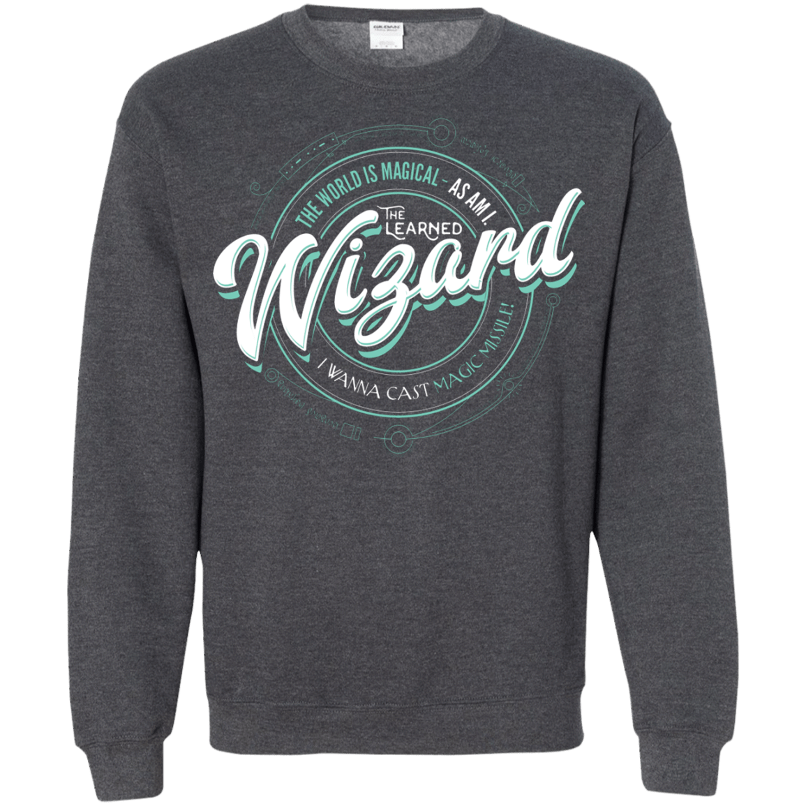 Sweatshirts Dark Heather / S Wizard Crewneck Sweatshirt