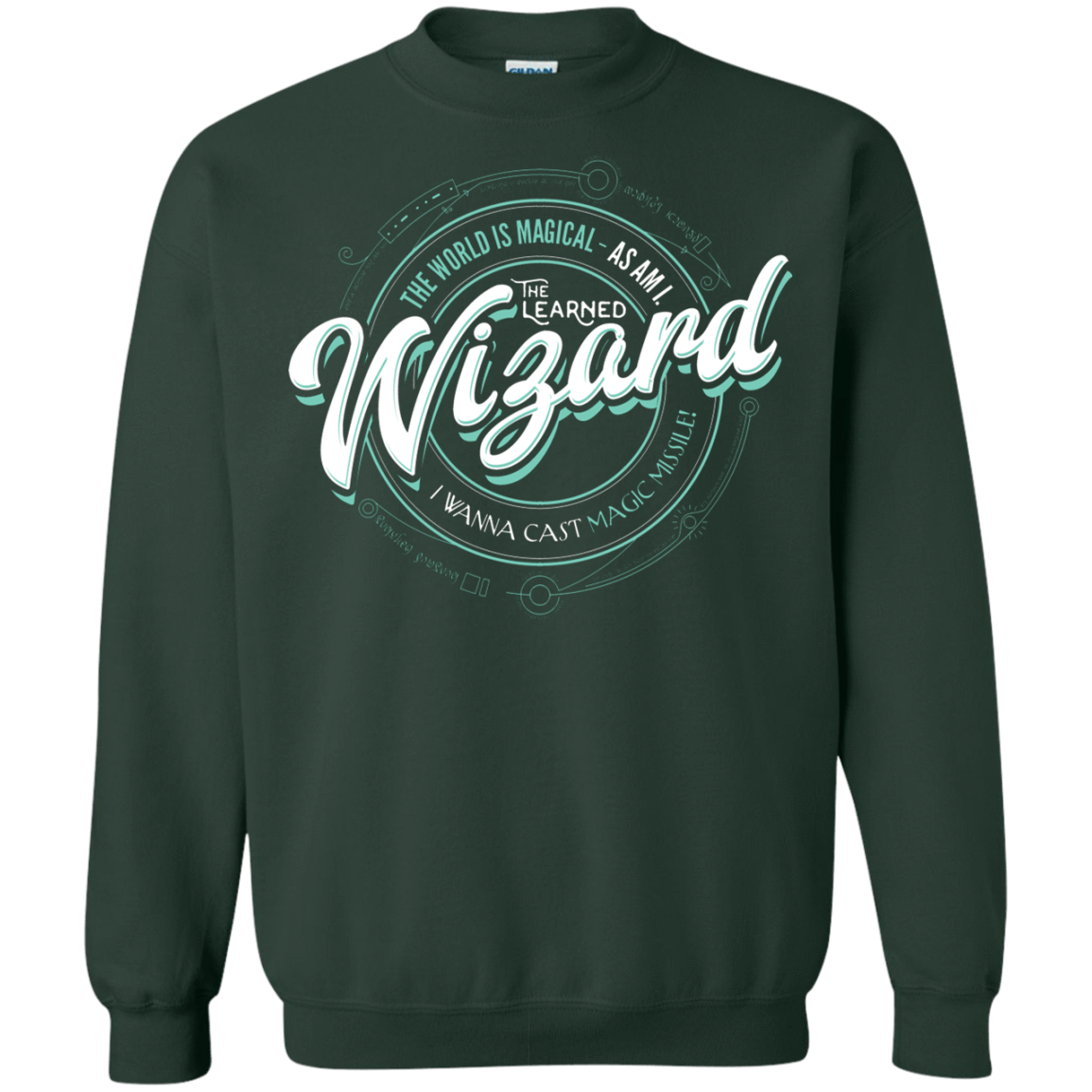 Sweatshirts Forest Green / S Wizard Crewneck Sweatshirt