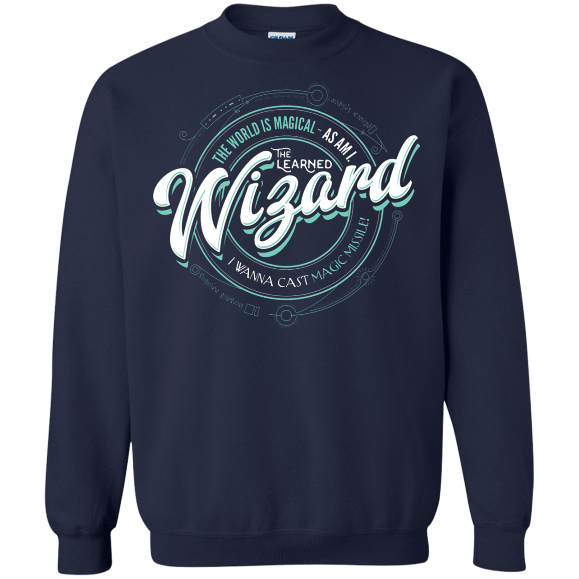 Sweatshirts Navy / S Wizard Crewneck Sweatshirt