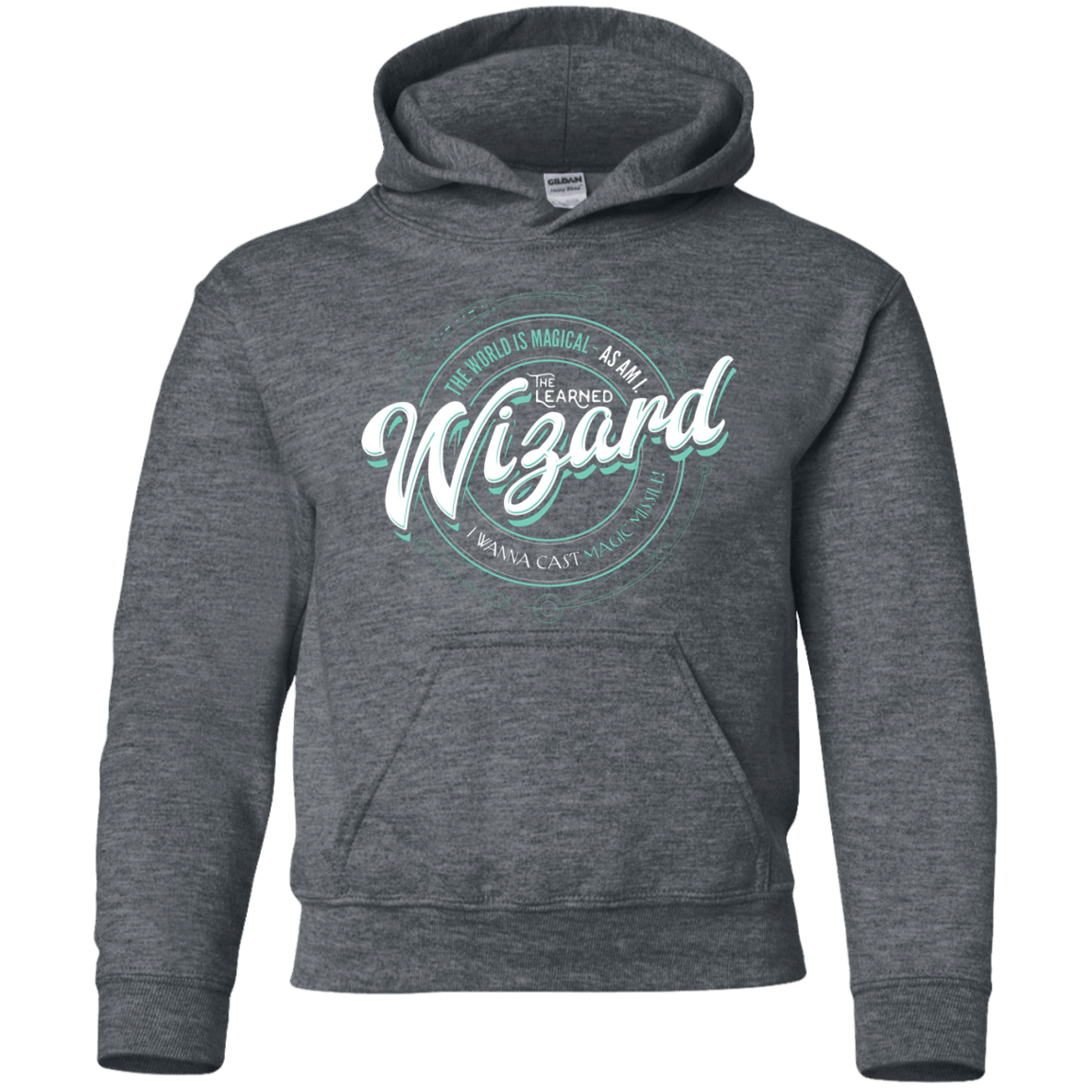 Sweatshirts Dark Heather / YS Wizard Youth Hoodie