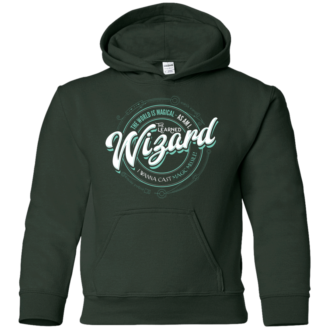 Sweatshirts Forest Green / YS Wizard Youth Hoodie