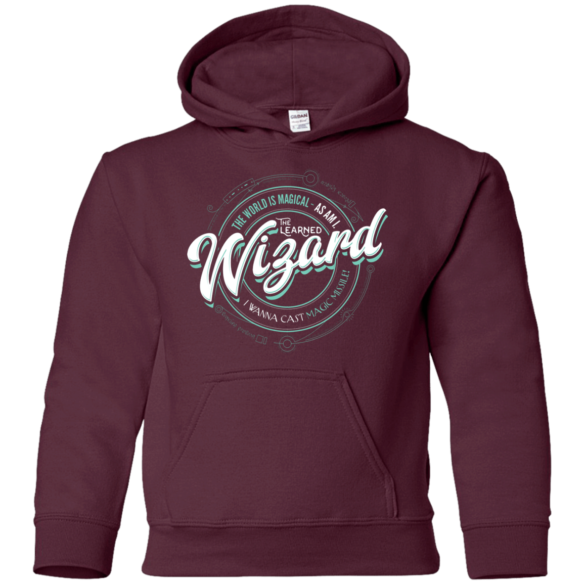 Sweatshirts Maroon / YS Wizard Youth Hoodie