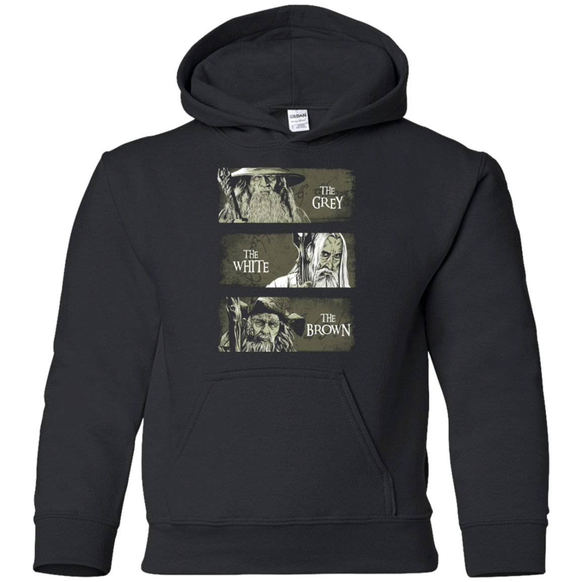 Sweatshirts Black / YS Wizards of Middle Earth Youth Hoodie