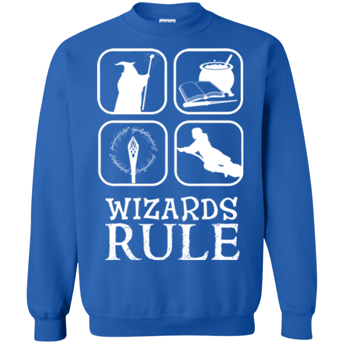 Sweatshirts Royal / Small Wizards Rule Crewneck Sweatshirt