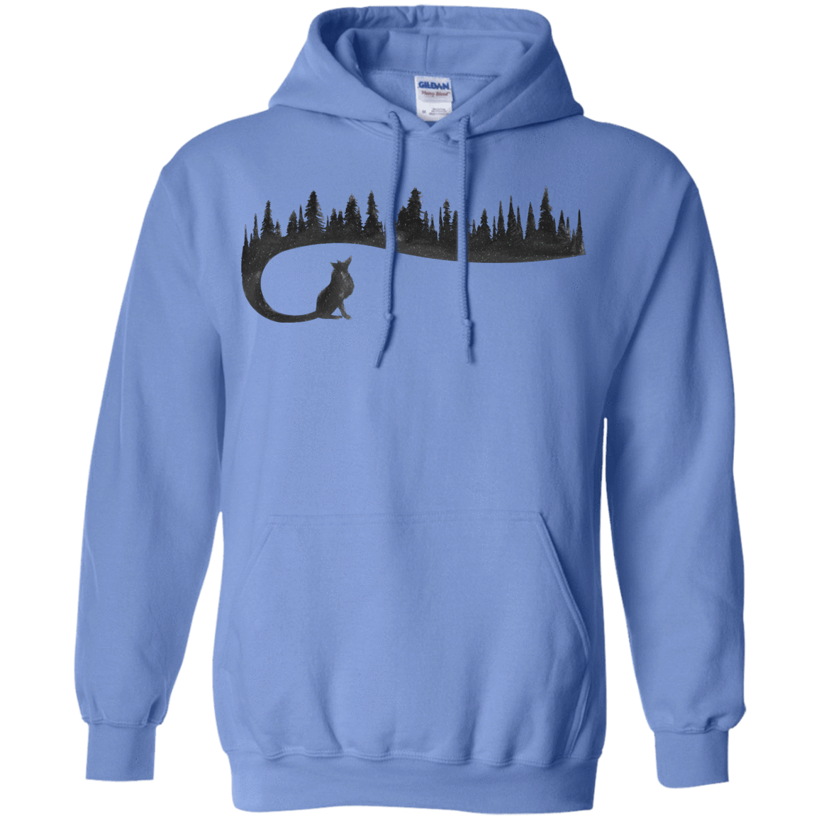 Sweatshirts Carolina Blue / S Wolf Tail Pullover Hoodie