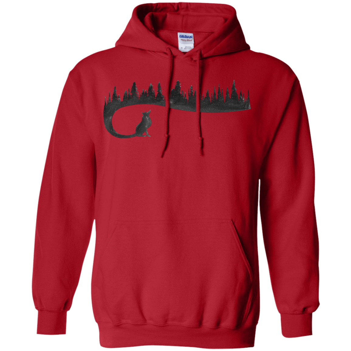 Sweatshirts Red / S Wolf Tail Pullover Hoodie