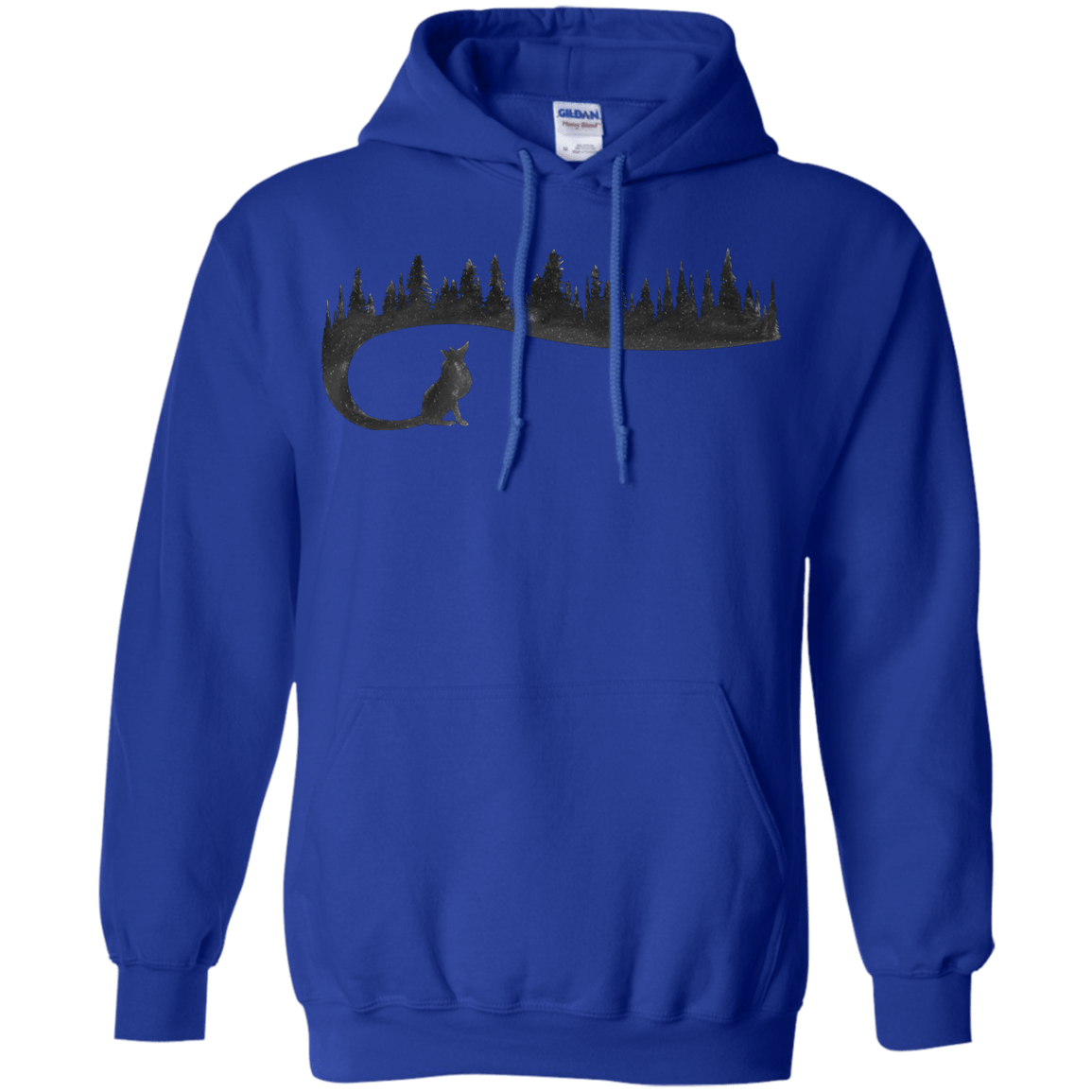 Sweatshirts Royal / S Wolf Tail Pullover Hoodie