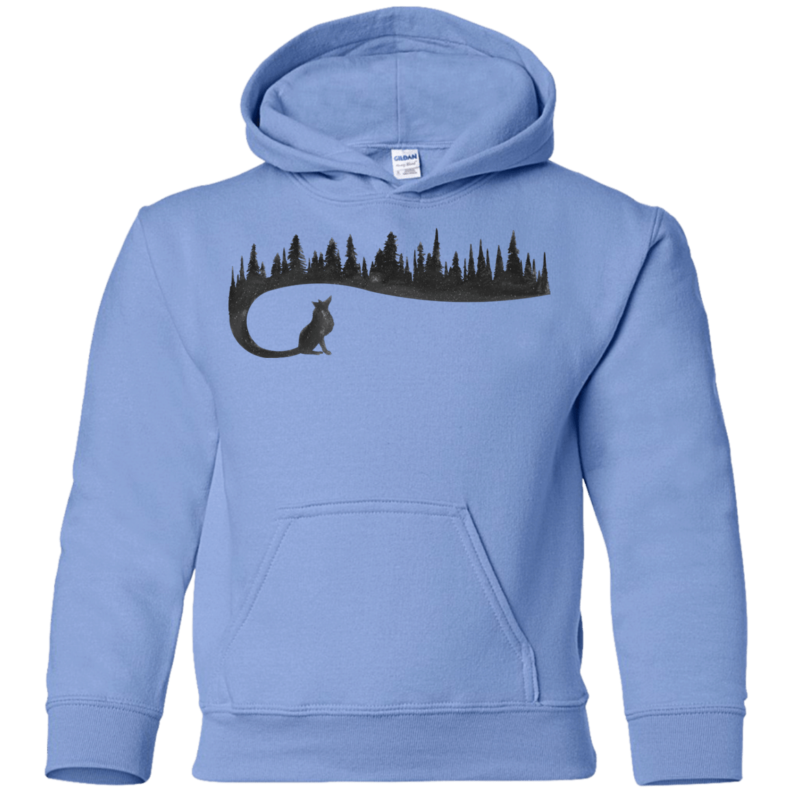 Sweatshirts Carolina Blue / YS Wolf Tail Youth Hoodie