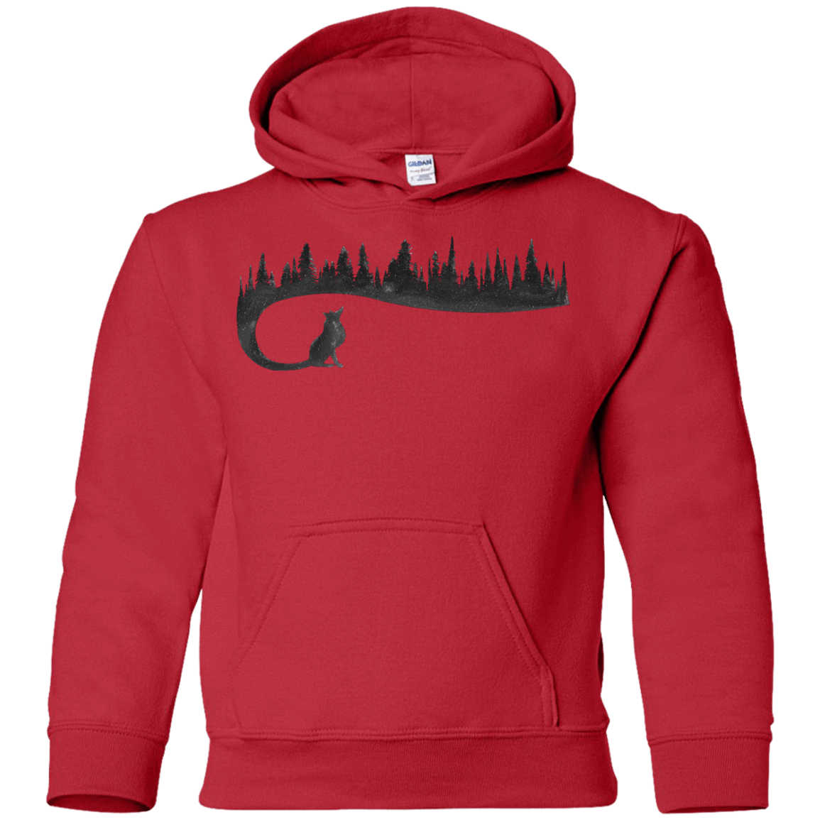Sweatshirts Red / YS Wolf Tail Youth Hoodie