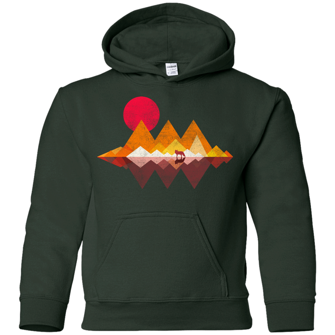 Sweatshirts Forest Green / YS Wolflands Youth Hoodie