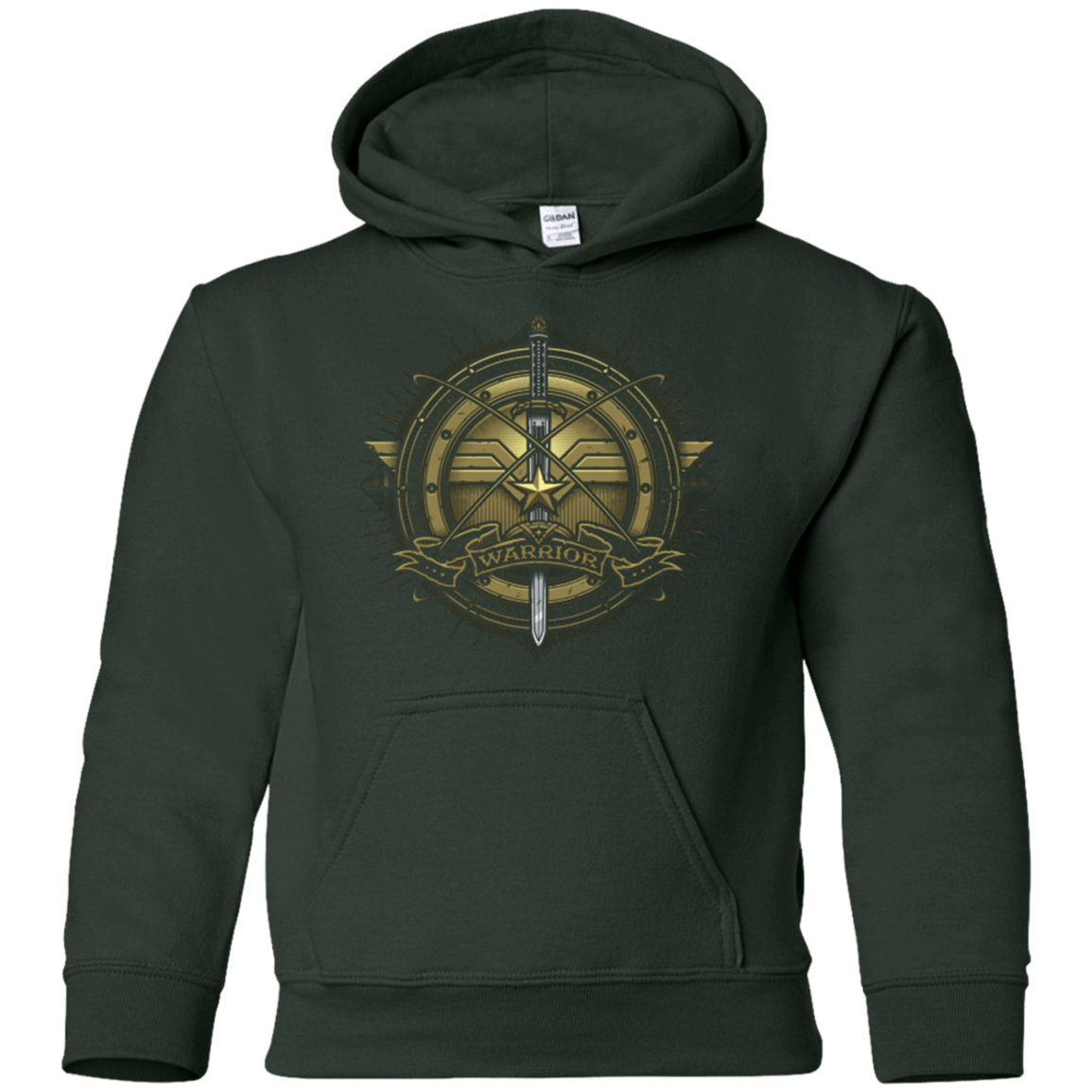 Sweatshirts Forest Green / YS Wonderfull Warrior Youth Hoodie