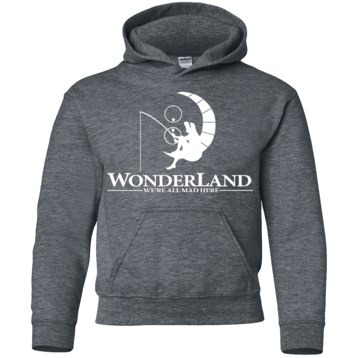 Sweatshirts Dark Heather / YS Wonderland Animation Youth Hoodie