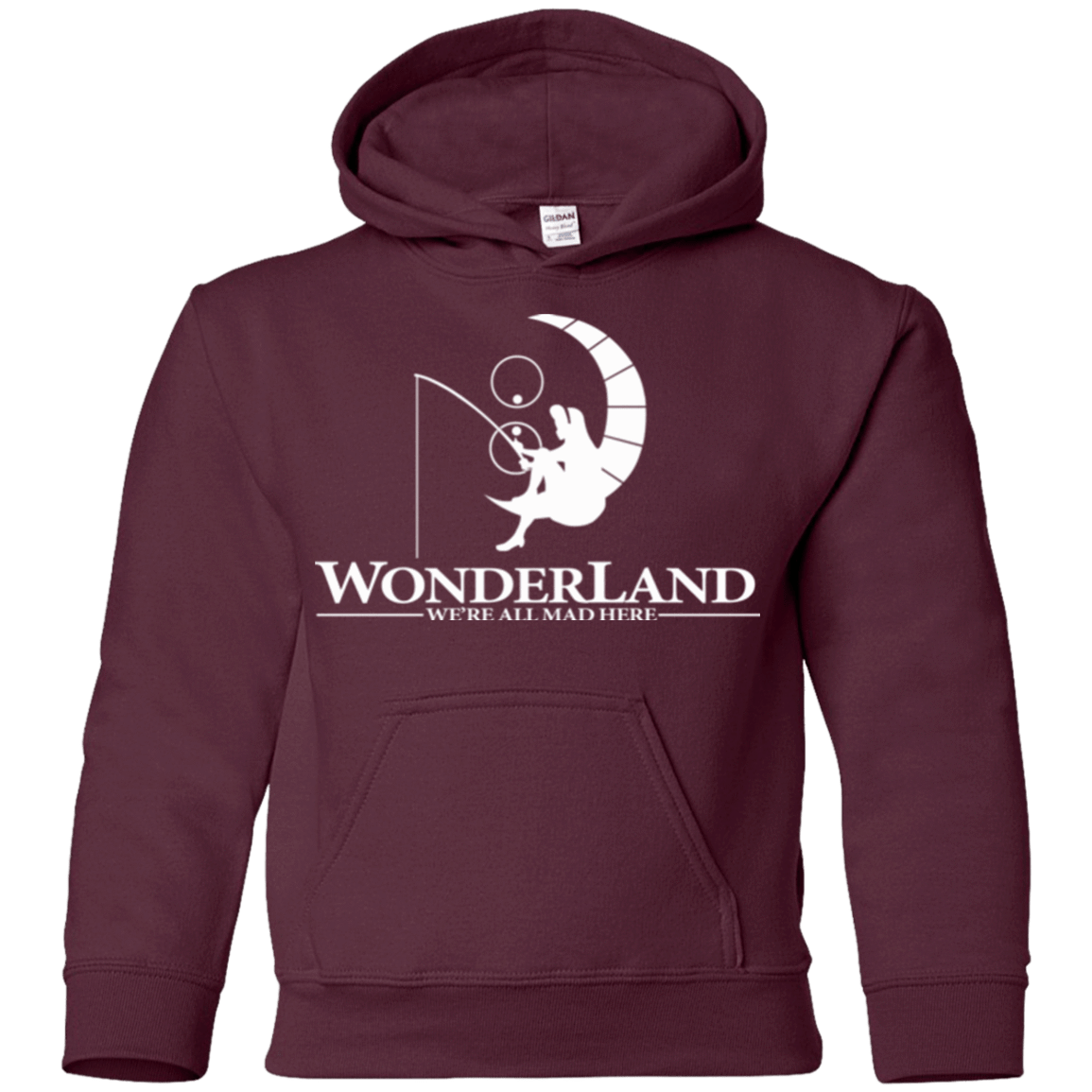 Sweatshirts Maroon / YS Wonderland Animation Youth Hoodie