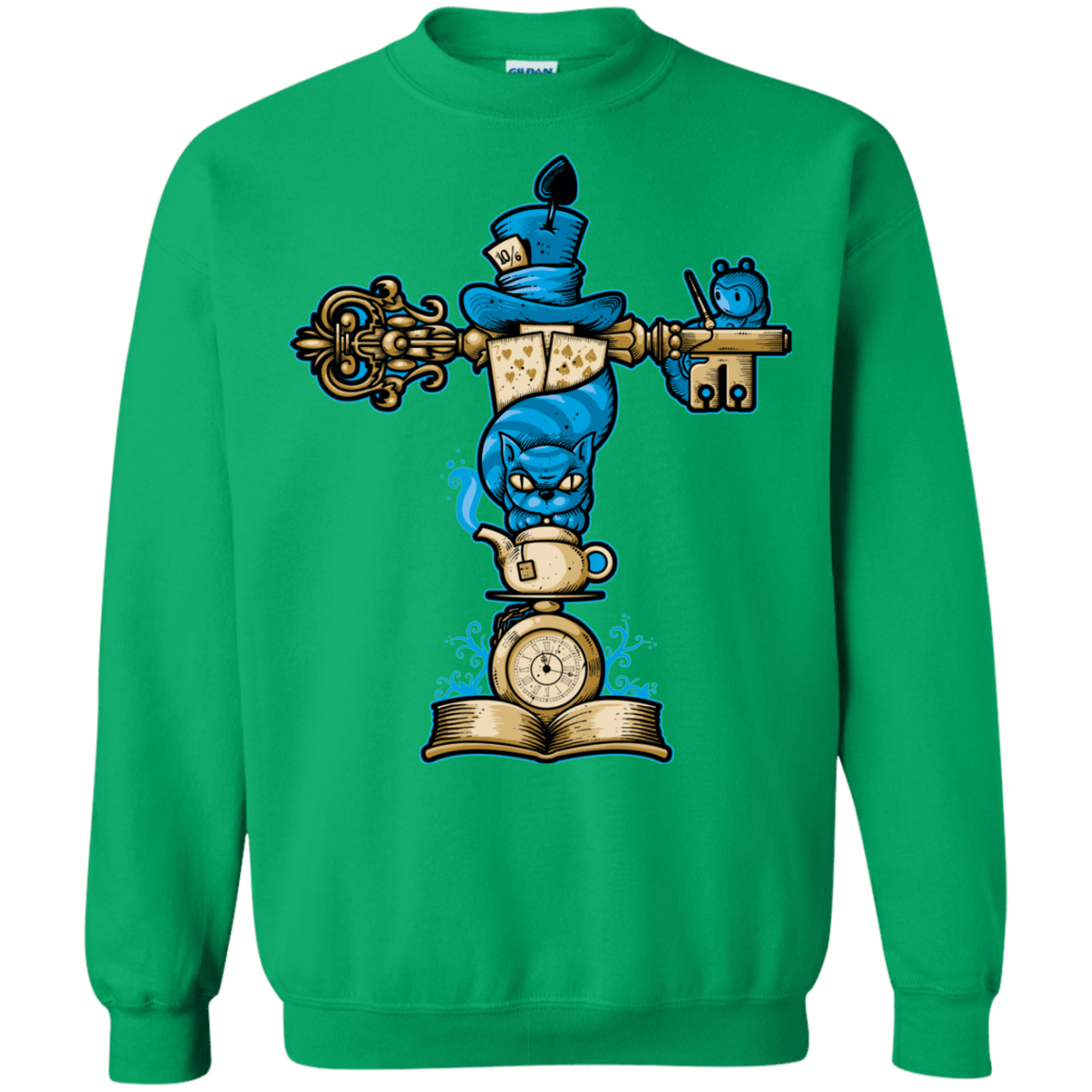 Sweatshirts Irish Green / Small Wonderland Totem Crewneck Sweatshirt