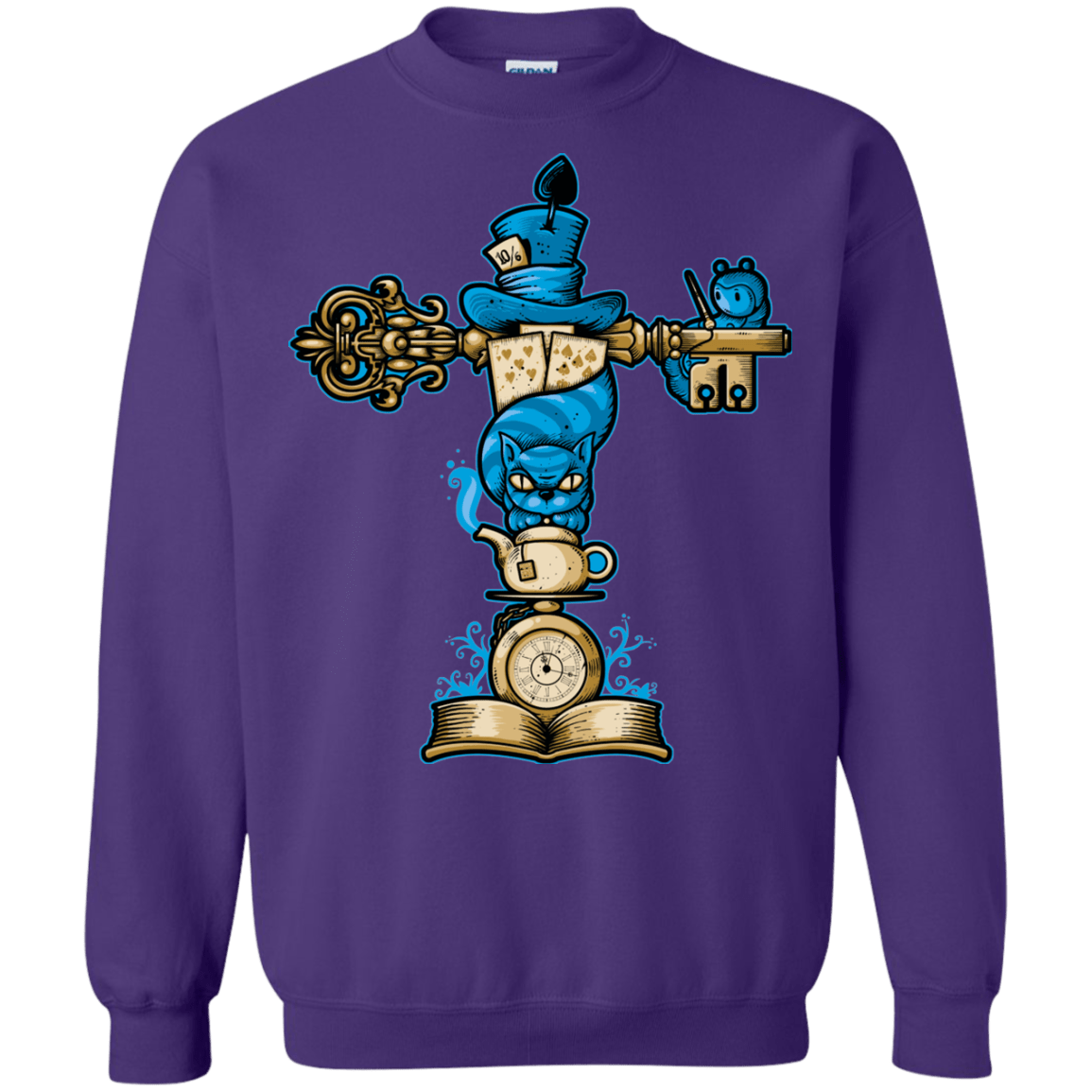 Sweatshirts Purple / Small Wonderland Totem Crewneck Sweatshirt
