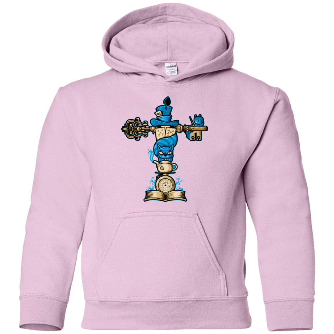 Sweatshirts Light Pink / YS Wonderland Totem Youth Hoodie