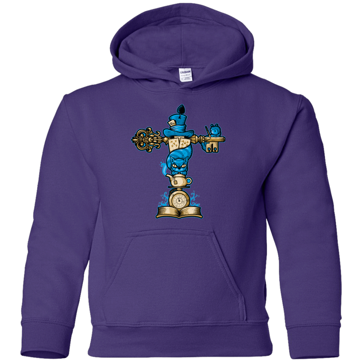 Sweatshirts Purple / YS Wonderland Totem Youth Hoodie