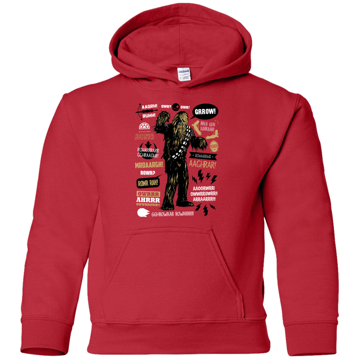 Sweatshirts Red / YS Wookie Famous Quotes Youth Hoodie