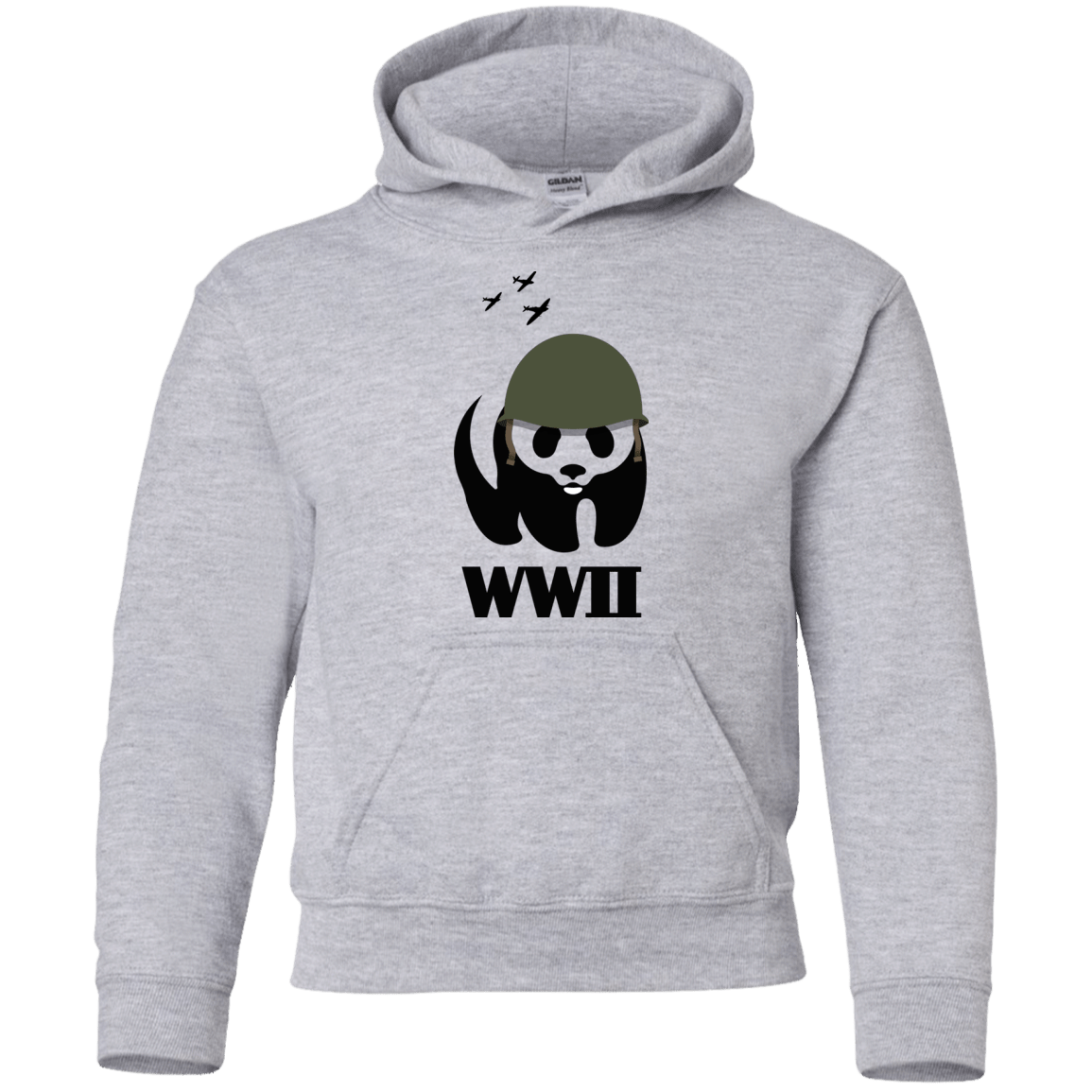 Sweatshirts Sport Grey / YS WWII Panda Youth Hoodie