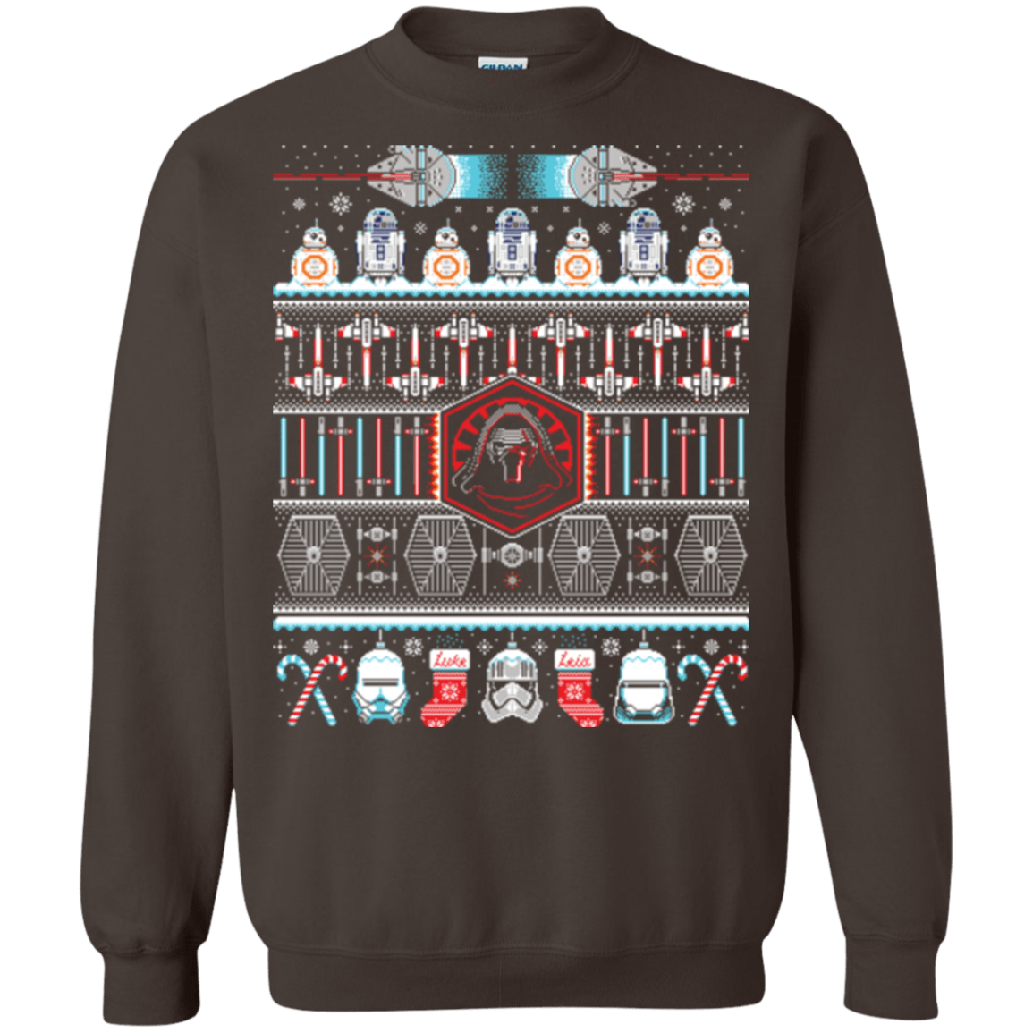 Sweatshirts Dark Chocolate / Small Xmas Awakens Crewneck Sweatshirt