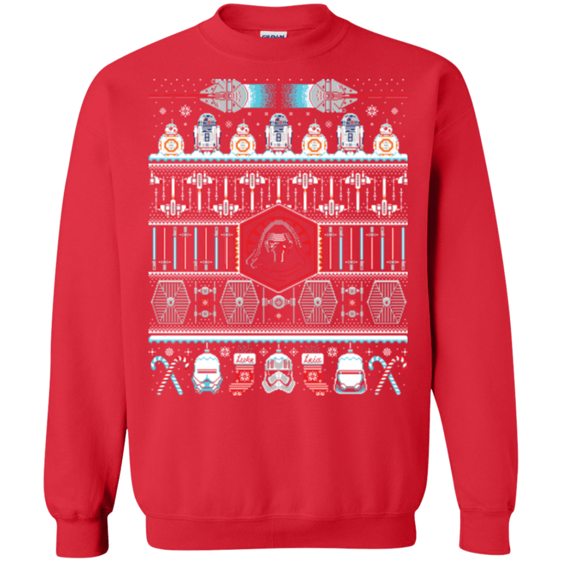 Sweatshirts Red / Small Xmas Awakens Crewneck Sweatshirt