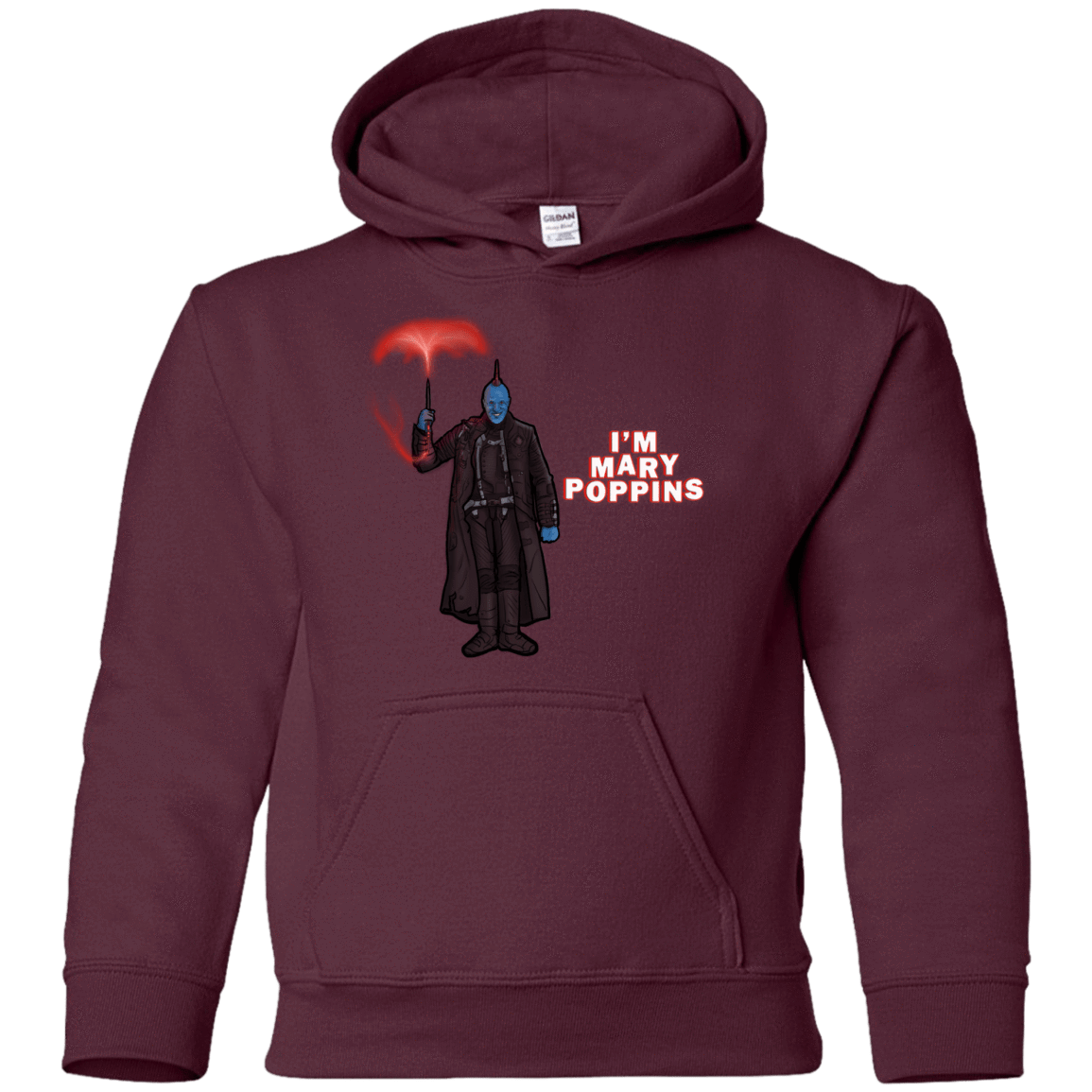Sweatshirts Maroon / YS Yondu Poppins Youth Hoodie