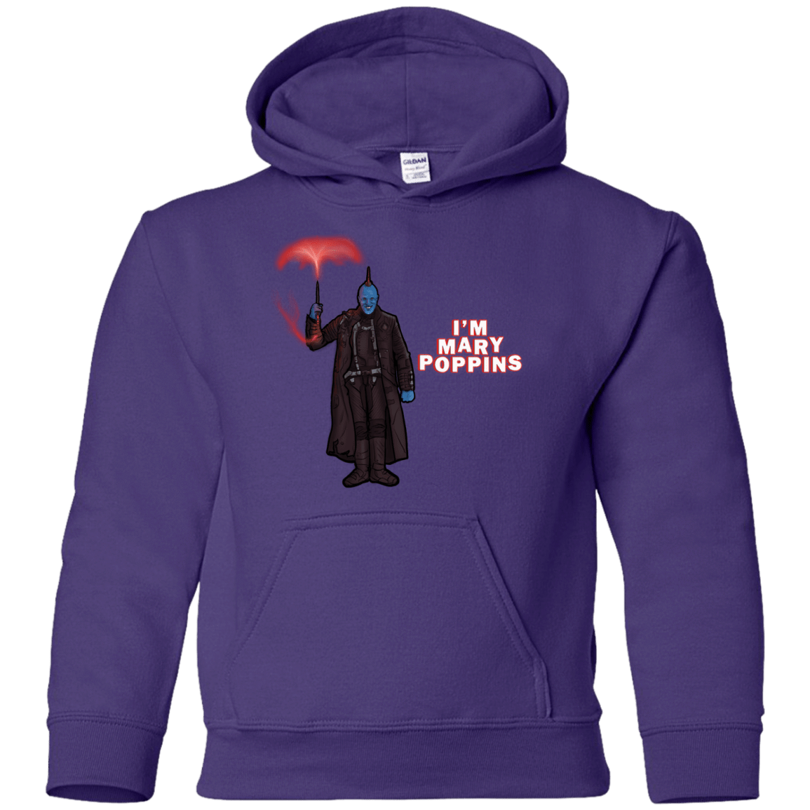 Sweatshirts Purple / YS Yondu Poppins Youth Hoodie