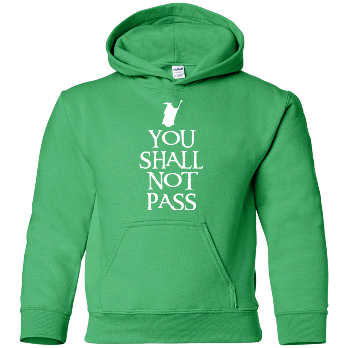 Sweatshirts Irish Green / YS You shall not pass Youth Hoodie