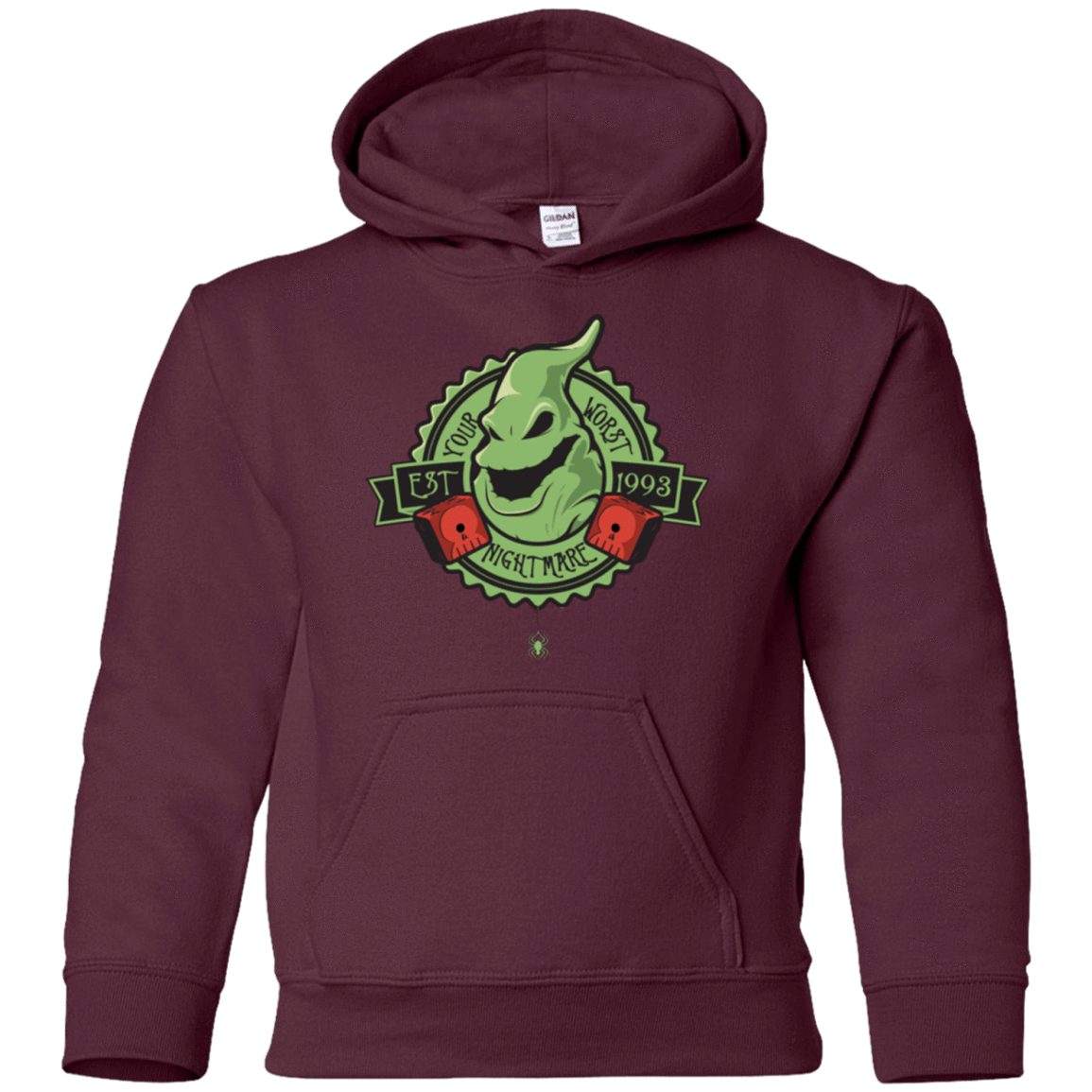 Sweatshirts Maroon / YS YOUR WORST NIGHTMARE Youth Hoodie