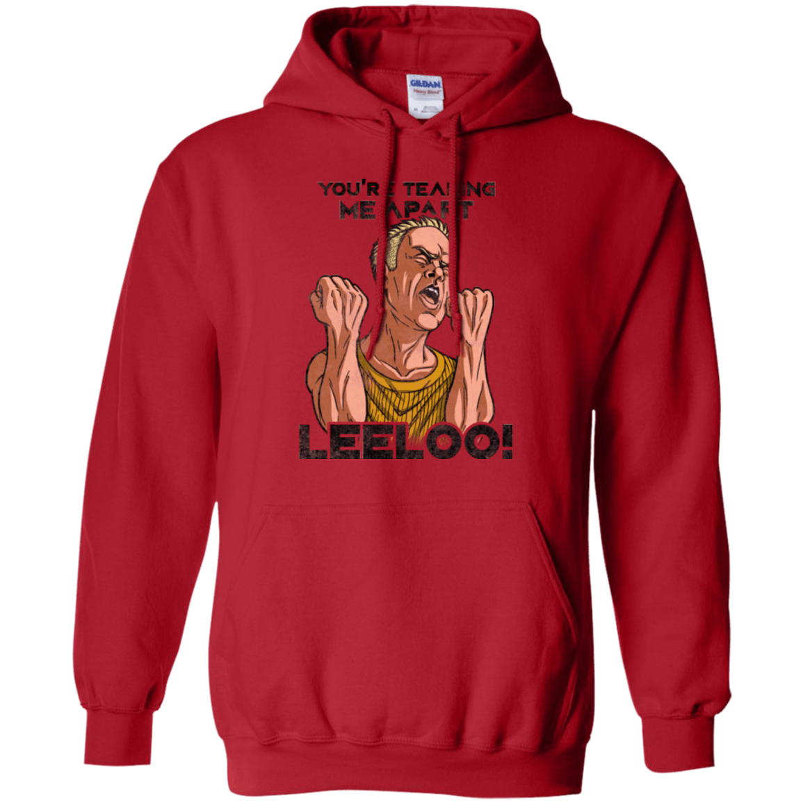 Sweatshirts Red / Small Youre Tearing Me Apart Leeloo Pullover Hoodie