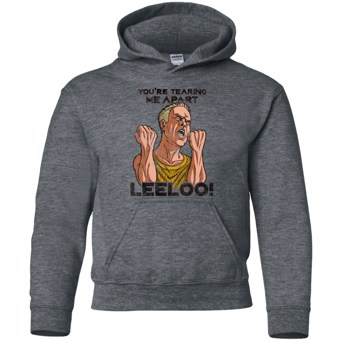 Sweatshirts Dark Heather / YS Youre Tearing Me Apart Leeloo Youth Hoodie