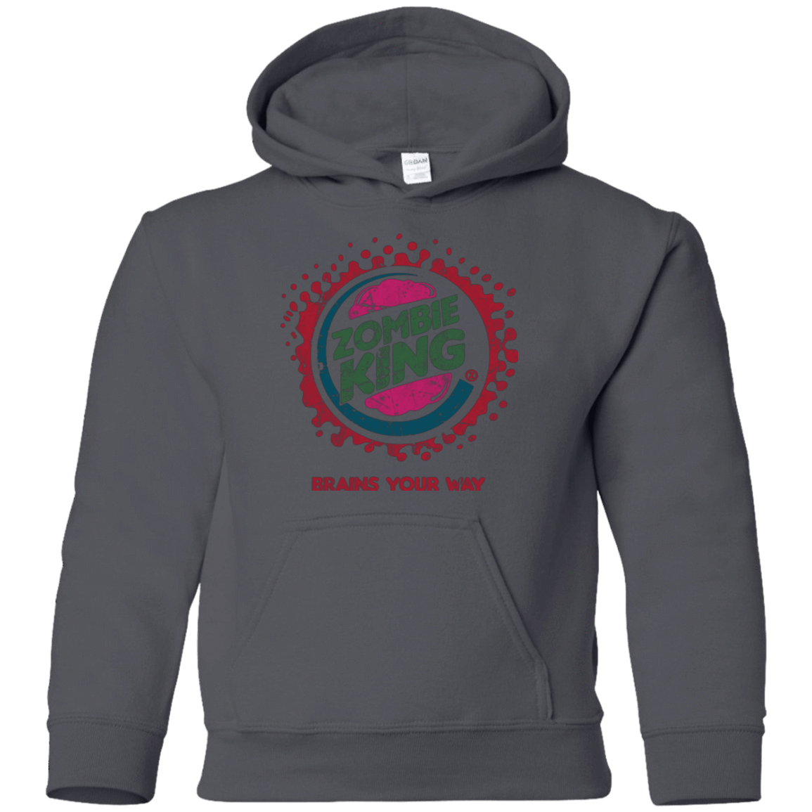 Sweatshirts Charcoal / YS Zombie King Youth Hoodie