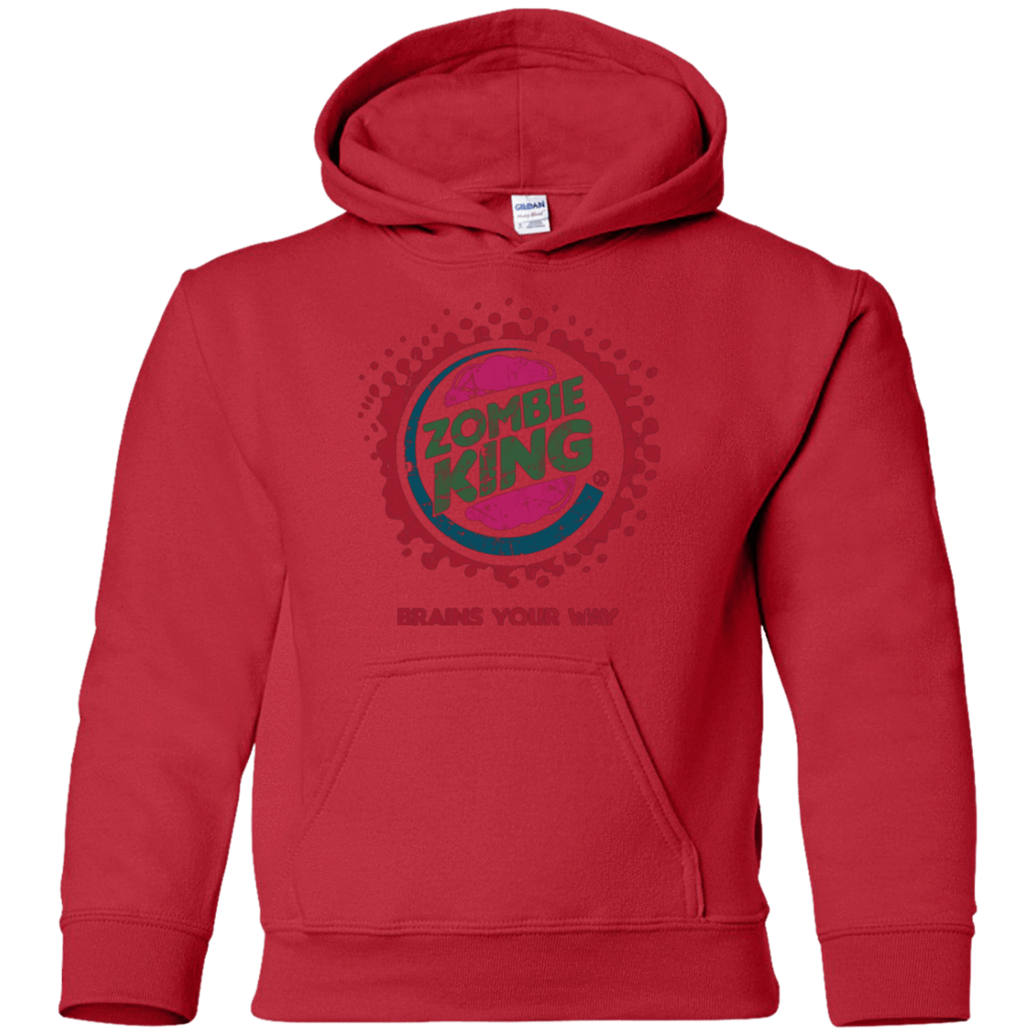 Sweatshirts Red / YS Zombie King Youth Hoodie