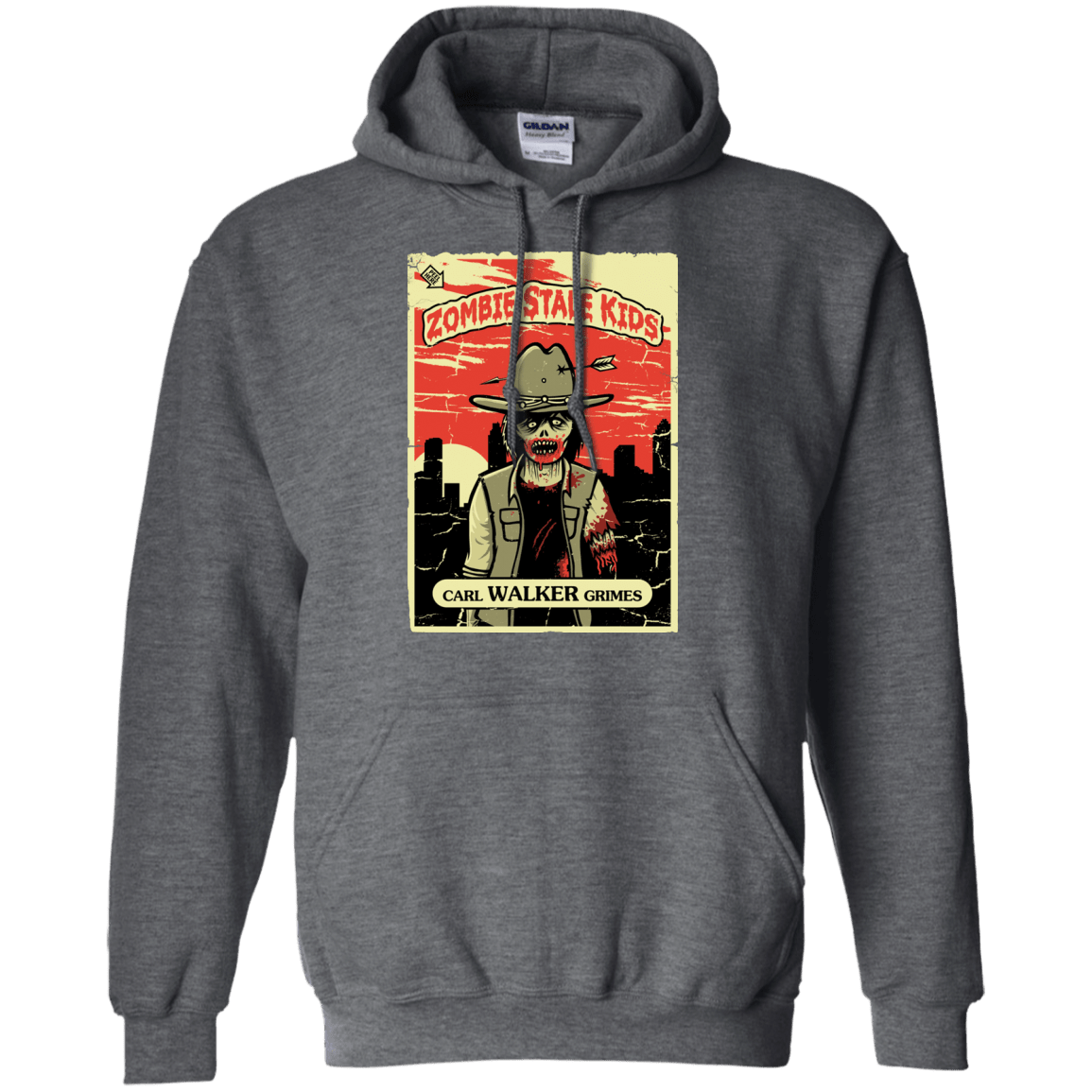 Sweatshirts Dark Heather / Small Zombie Stale Kids Pullover Hoodie