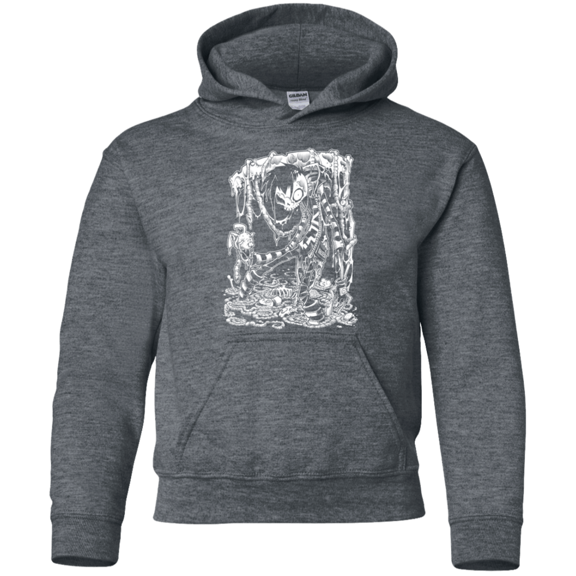 Sweatshirts Dark Heather / YS Zombnny Youth Hoodie