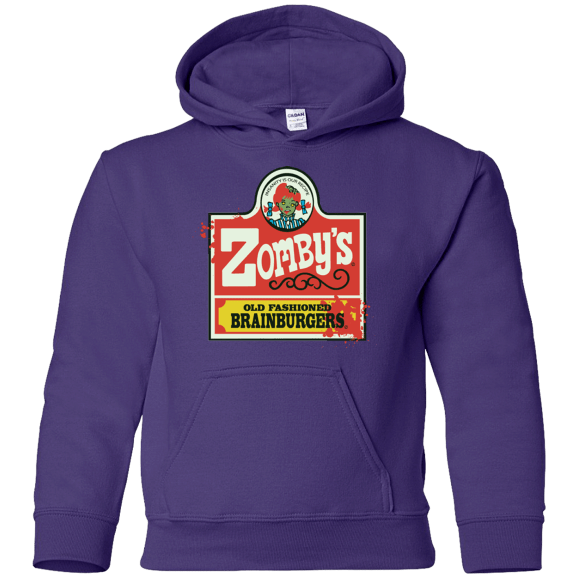 Sweatshirts Purple / YS zombys Youth Hoodie