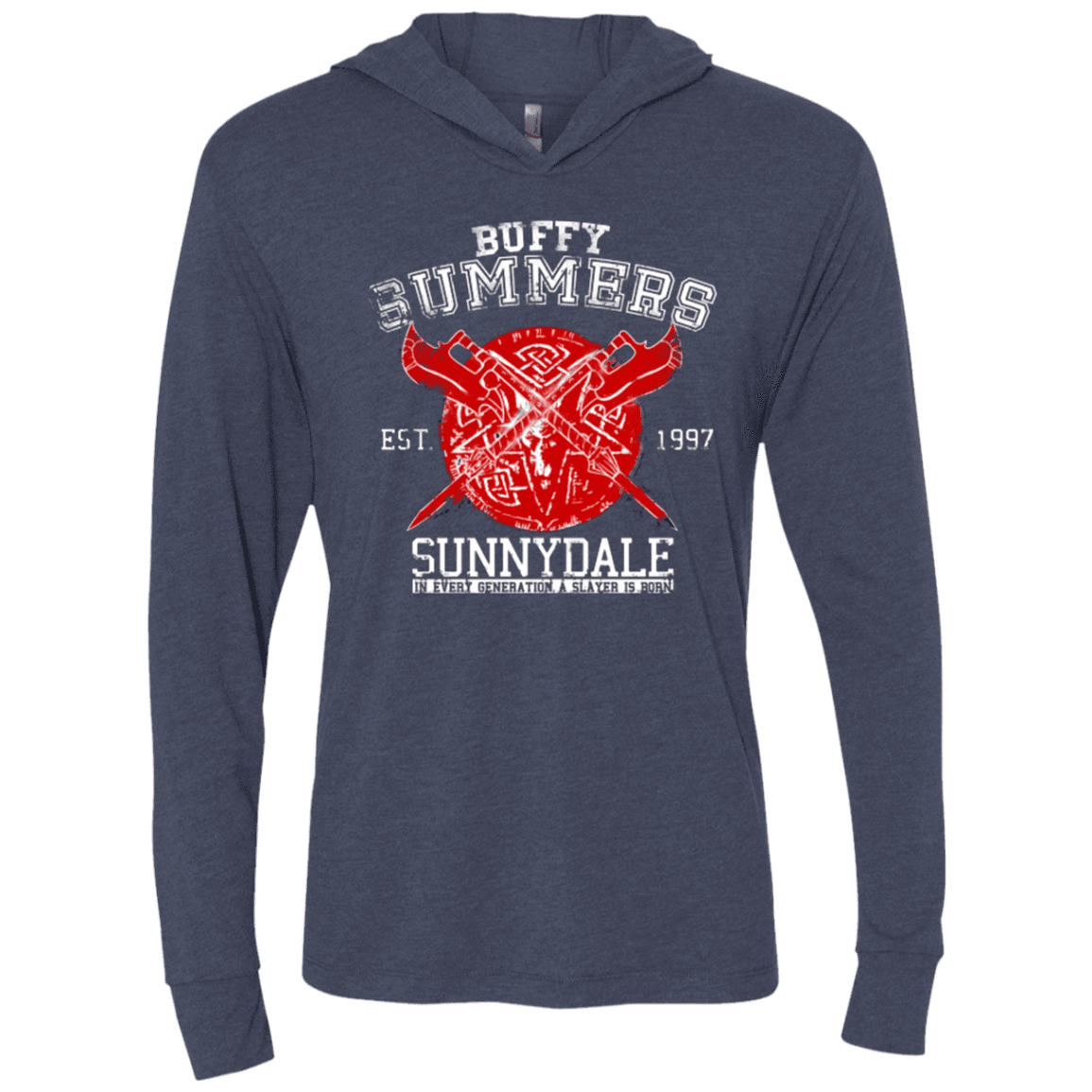 T-Shirts Vintage Navy / X-Small 1 in Every Generation Triblend Long Sleeve Hoodie Tee