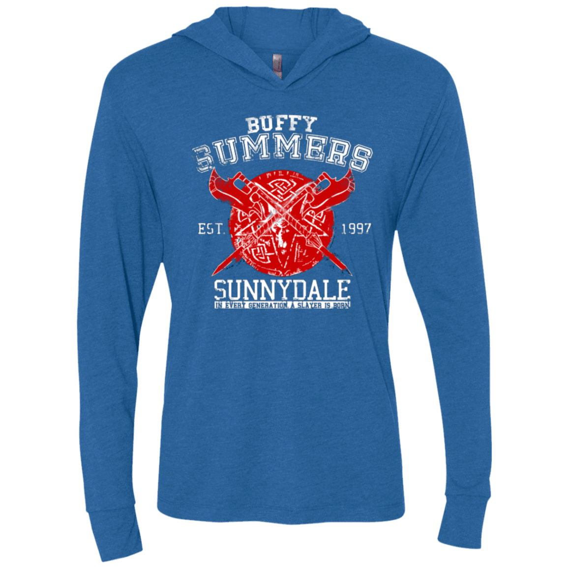 T-Shirts Vintage Royal / X-Small 1 in Every Generation Triblend Long Sleeve Hoodie Tee