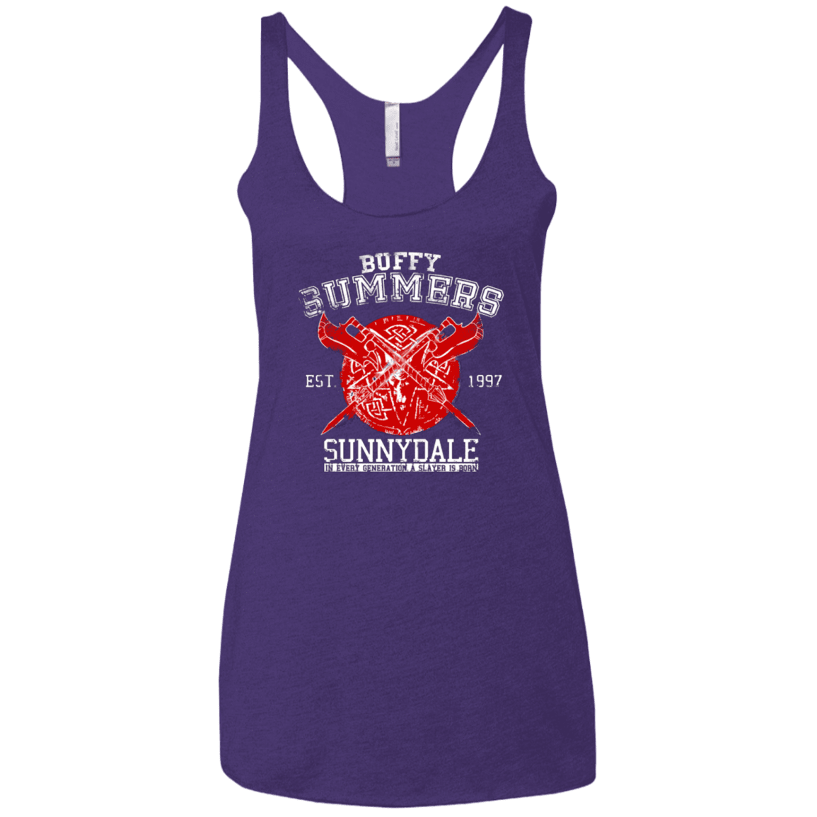 T-Shirts Purple / X-Small 1 in Every Generation Women's Triblend Racerback Tank