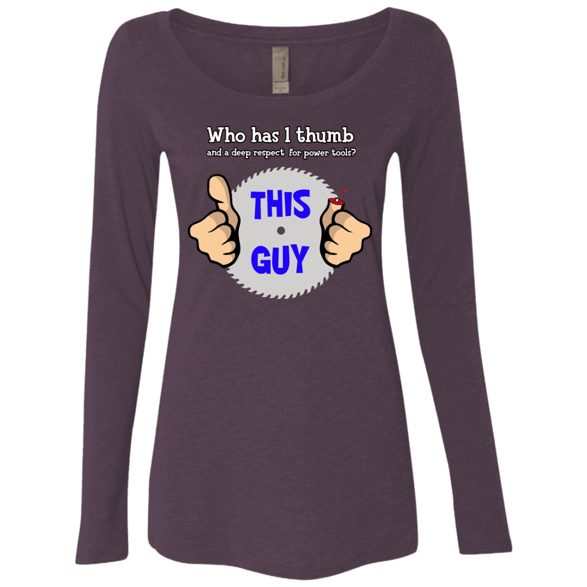 1-thumb Women's Triblend Long Sleeve Shirt